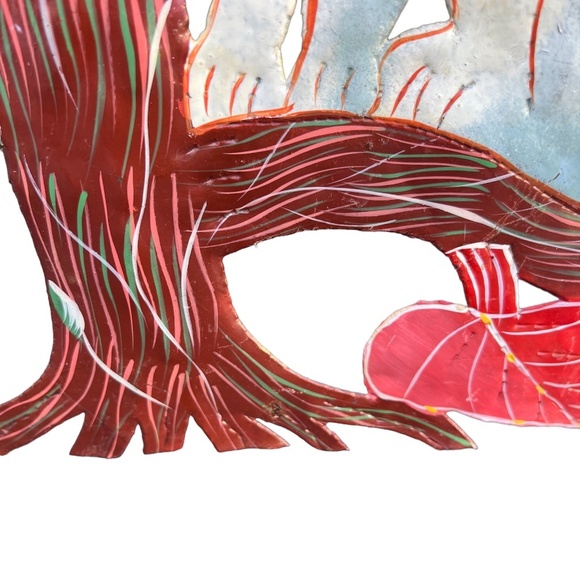 Handmade/ Hand Painted from Recycled Steel Drum Cats in Tree - Picture 7 of 10